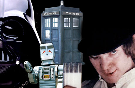 Darth Vader, Marvin the Paranoid Android, the TARDIS and Alex the Droog