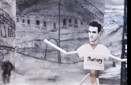 Morrissey the lollystick puppet