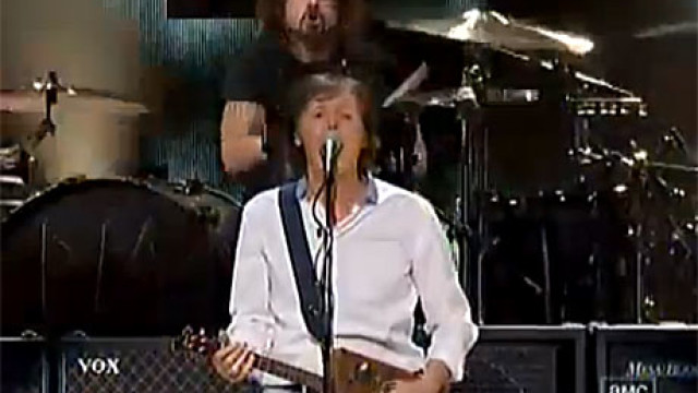 Sir Paul and Dave Grohl