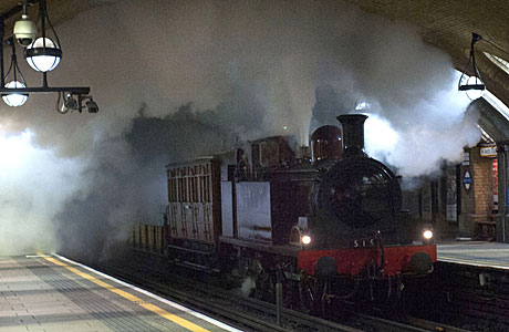 London Underground Baker Street steam train