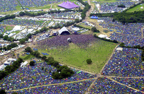 glastonbury festival aerial long headliners announces major line years 2003 june site bristolpost ap