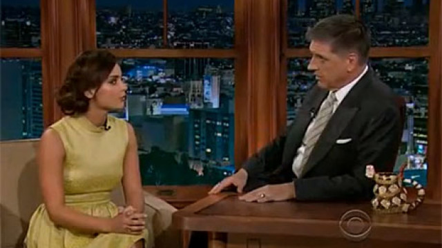 Jenna-Louise Coleman and Craig Ferguson on The Late Late Show