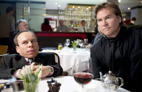 Warwick Davies and Val Kilmer in the Life's Too Short Easter Special