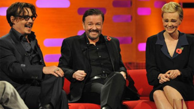 Johnny Depp, Ricky Gervais and Carey Mulligan on the Graham Norton Show
