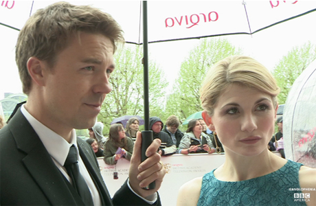 'Broadchurch' stars Andrew Buchan and Jodie Whittaker at the BAFTA TV awards on May 12, 2013. (Photo: BBC AMERICA)