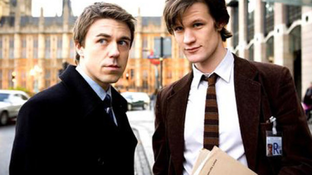 Matt Smith, right, in his role in Party Animals.