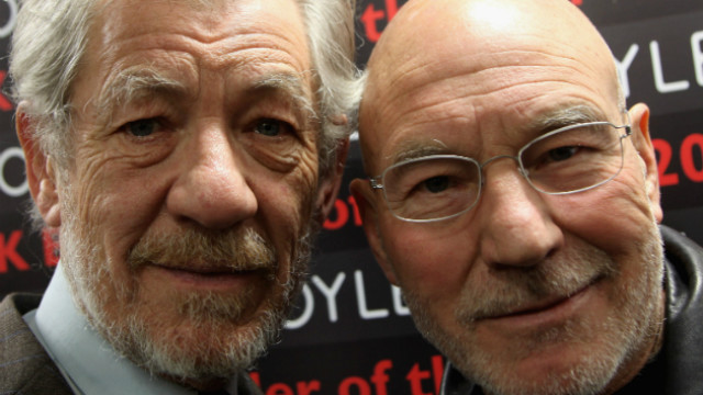 Patrick Stewart and Ian McKellan