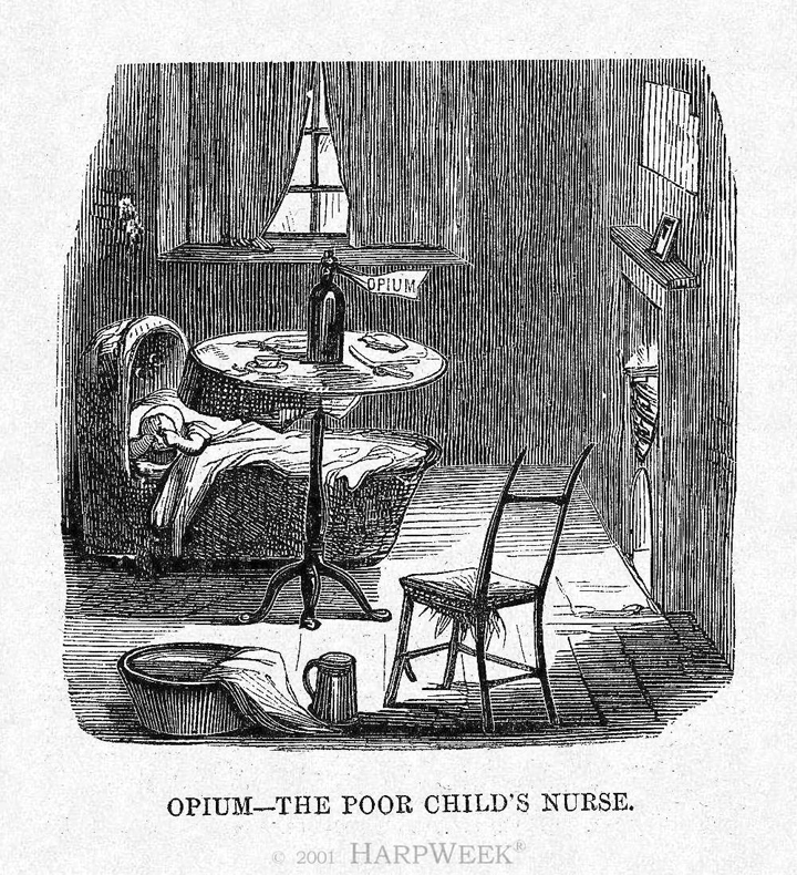 Opium, the poor child's nurse (via http://www.nytimes.com/learning/general/onthisday/harp/0129.html)
