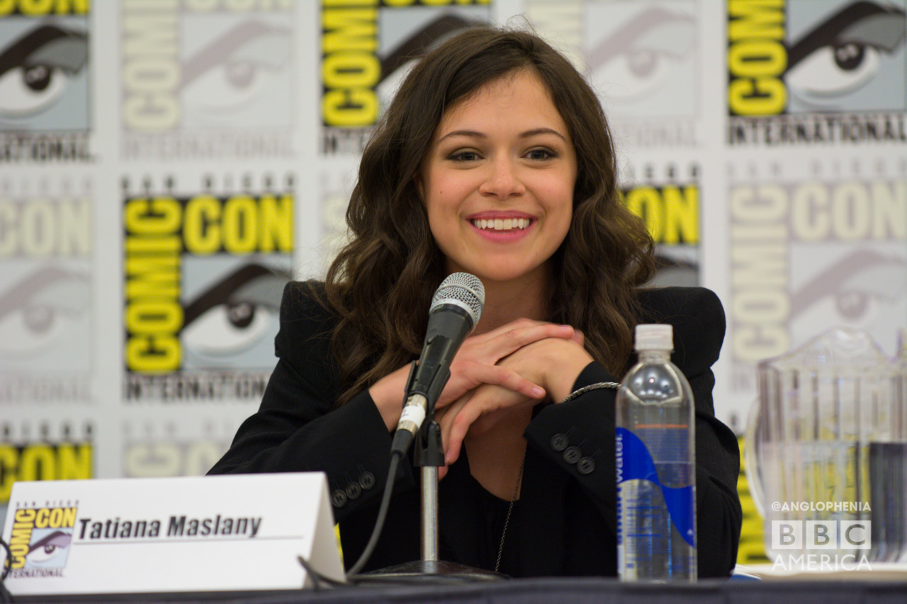 'Orphan Black' star Tatiana Maslany at the series' first-ever San Diego Comic-Con panel. (Photo: Dave Gustav Anderson)