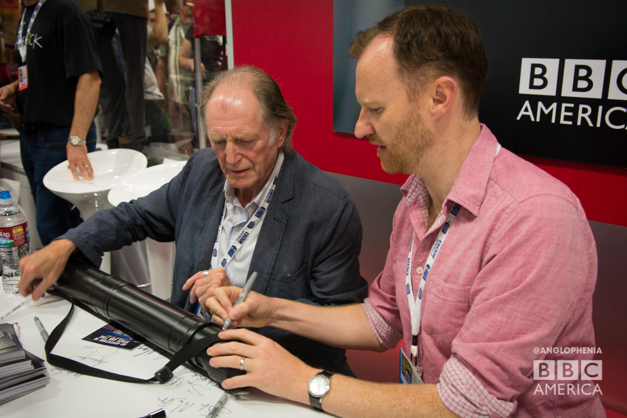 David Bradley (left) and Mark Gatiss. (Photo: Dave Gustav Anderson)