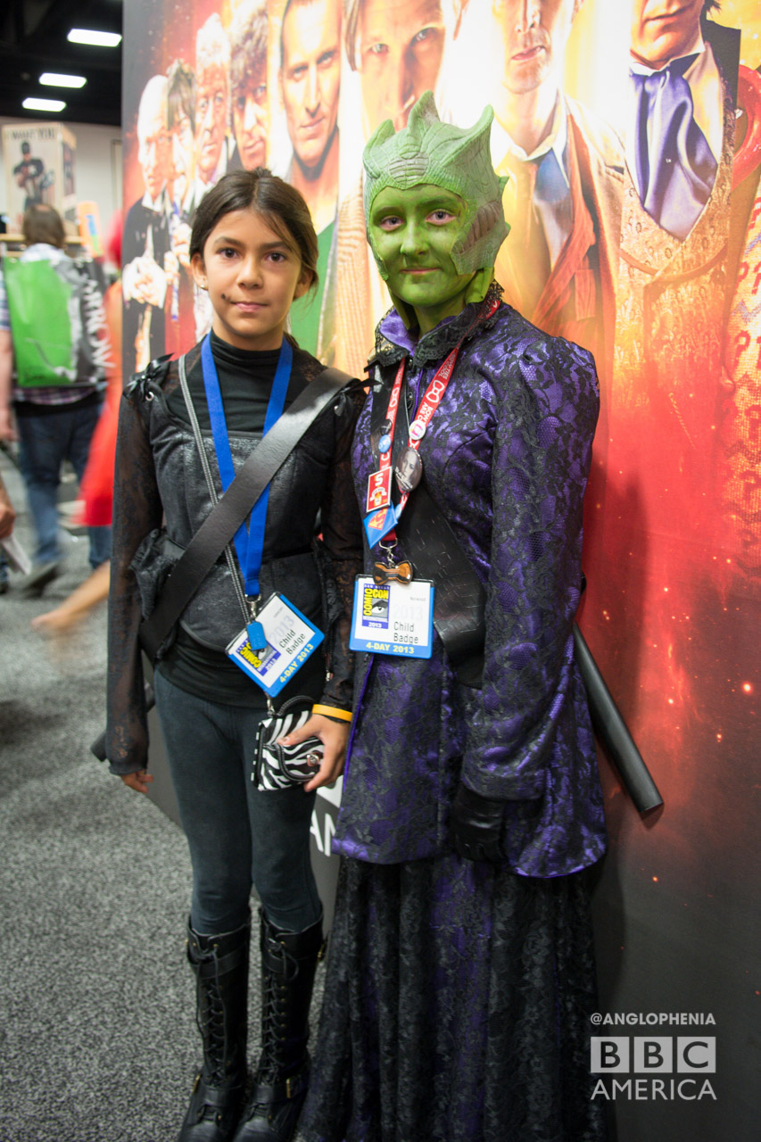 'I am a lizard woman from the dawn of time. And this is my wife.' Jenny and Lady Vastra 'Doctor Who' cosplay. (Photo: Dave Gustav Anderson)