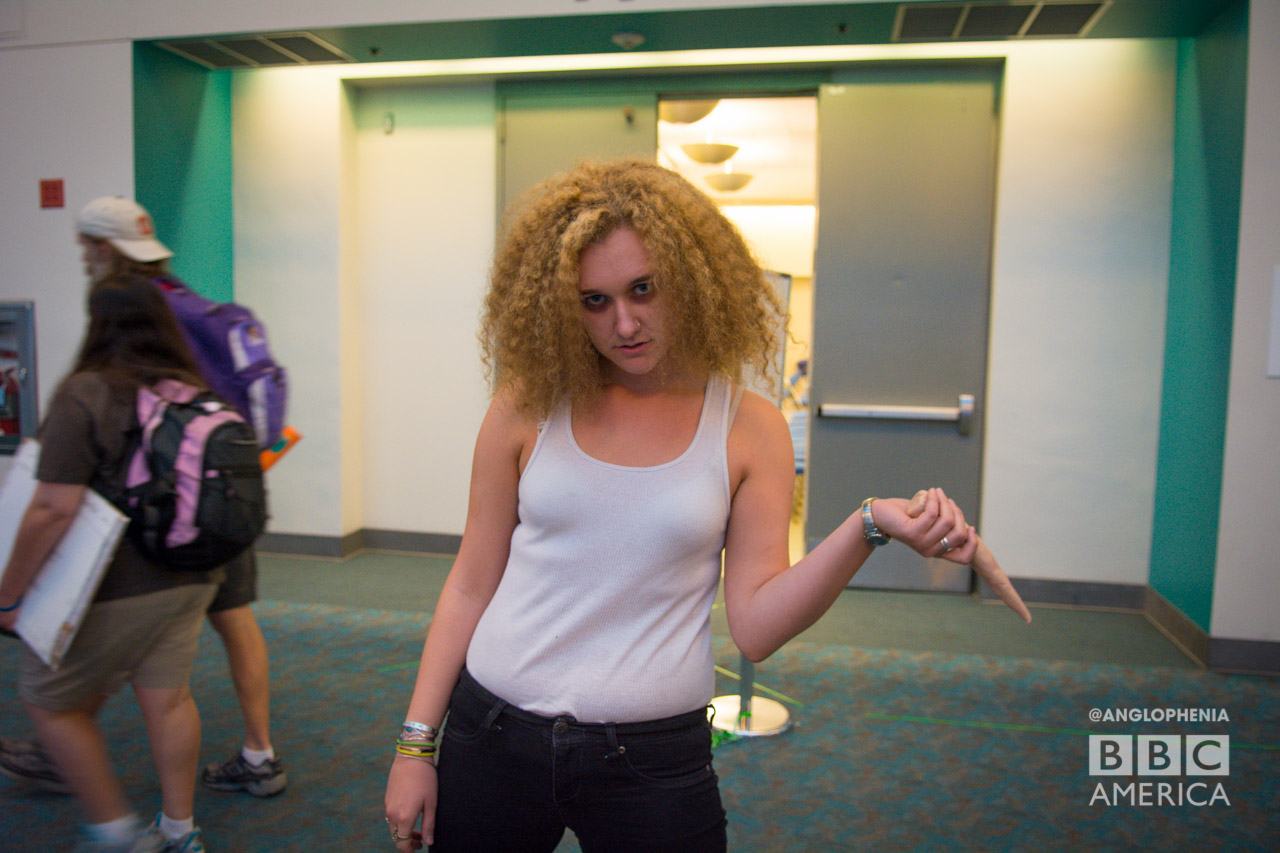 'I want to see your tail': some bad-ass cosplay of 'Orphan Black's Helena. (Photo: Dave Gustav Anderson)