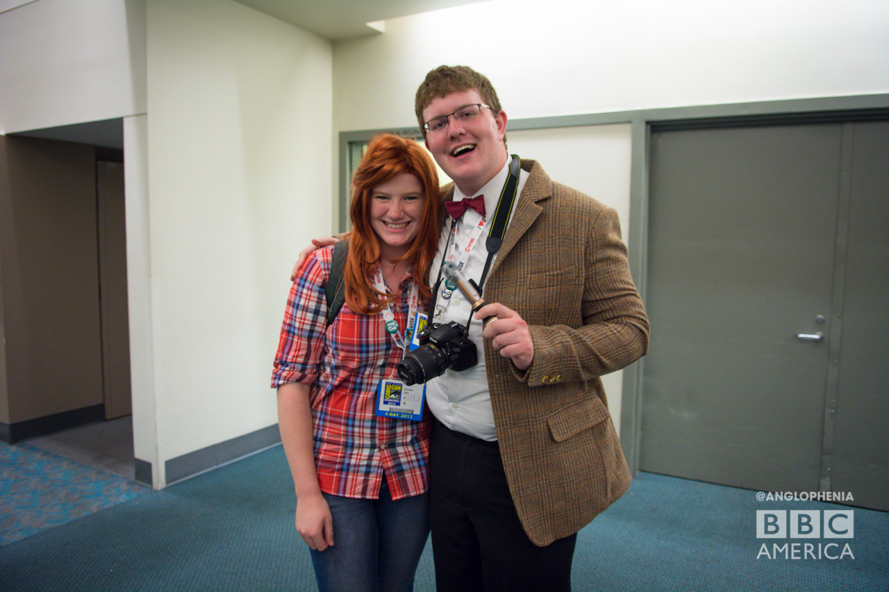 Amy Pond and Eleventh Doctor cosplayers. (Photo: Dave Gustav Anderson)