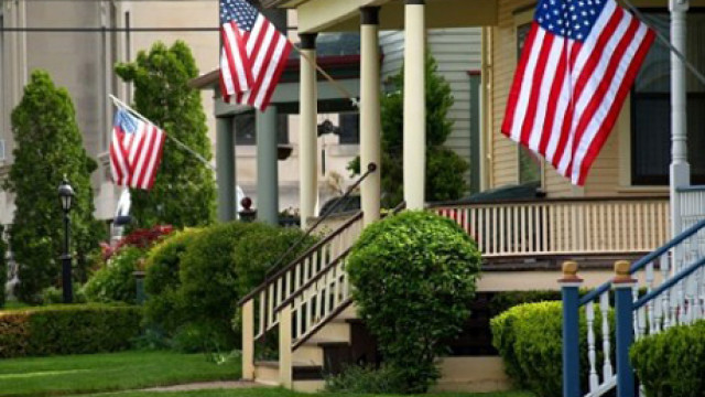 American Flag Outside