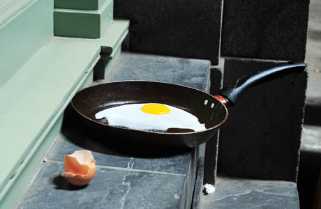 The glare is hot enough to cook an egg. (AP)