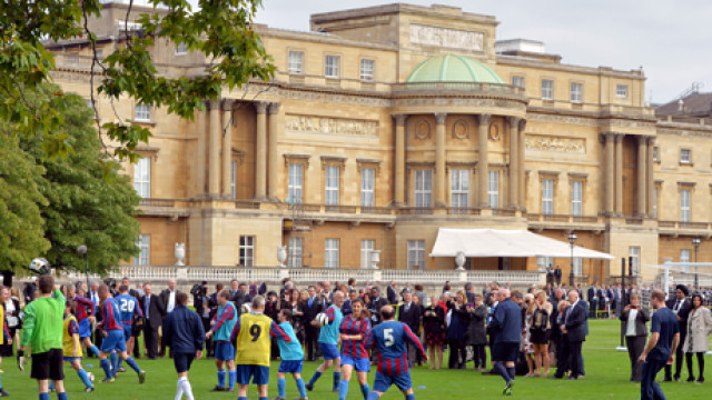 Football match at Buckingham Palace