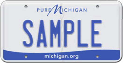 Michigan registreringsskylt