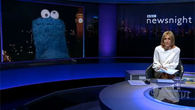 The Cookie Monster on ‘Newsnight’