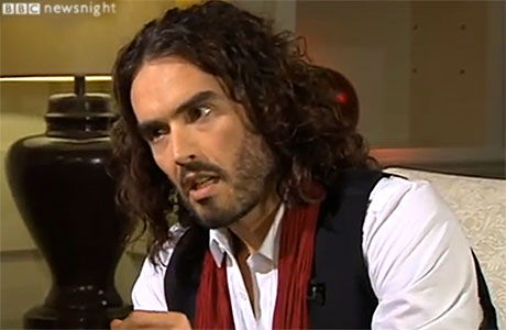 Russell Brand on the BBC's Newsnight