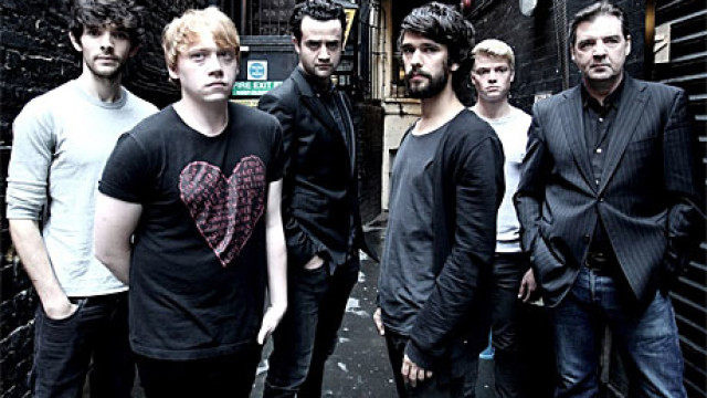 Rupert Grint, Colin Morgan and Ben Whishaw in ‘Mojo’