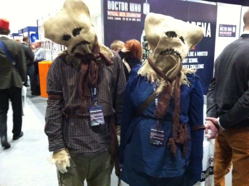 Derek B. and Lydia B. (from Ireland) as Scarecrows from "Human Nature" and "The Family of Blood" (Photo: Karen Parks)