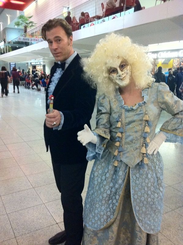 Andy M. and Lorna T. as the Third Doctor and a Clockwork Droid. (Photo: Karen Parks)