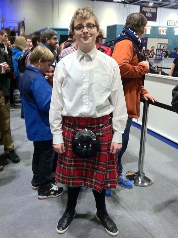 Zack as classic companion Jamie McCrimmon (Photo: Karen Parks)