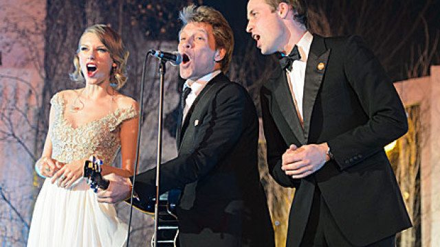 Taylor Swift, Jon Bon Jovi and Prince William