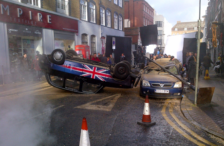 '24' set in Cobb Street, London '24' TV series Filming, London, Britain - 22 Jan 2014 (Rex Features via AP Images)
