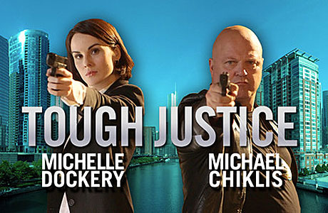 Michelle Dockery and Michael Chiklis in Tou...oh you can read it.