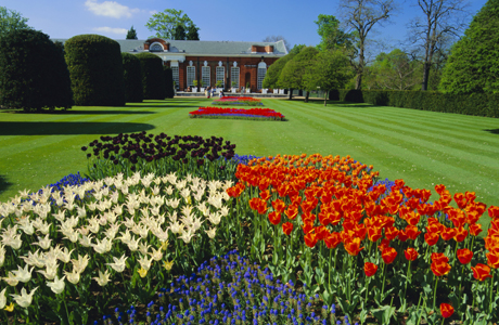 Tulips and the Orangery, Kensington Palace, Kensington Gardens. (Ellen Rooney/Robert Harding /AP Images)