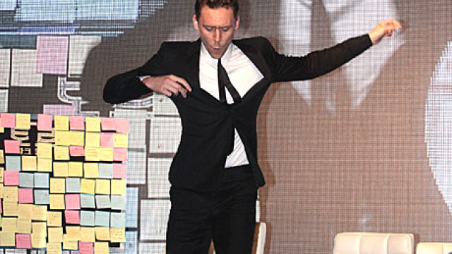 Tom Hiddleston dancing