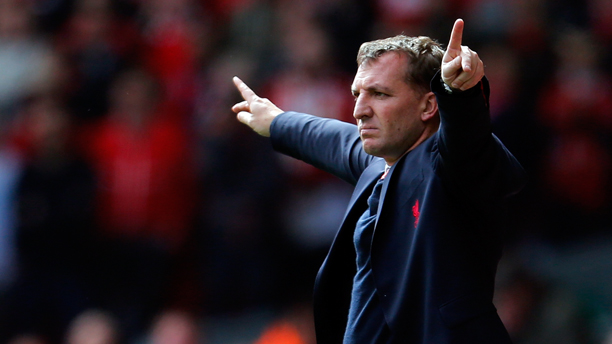 April 13, 2014 - Liverpool, United Kingdom - Liverpool's manager Brendan Rodgers gestures - Barclays Premier League - Liverpool vs Manchester City - Anfield Stadium - Liverpool - 13th April 2014 - Picture Paul Thomas/Sportimage. (Cal Sport Media via AP Images)
