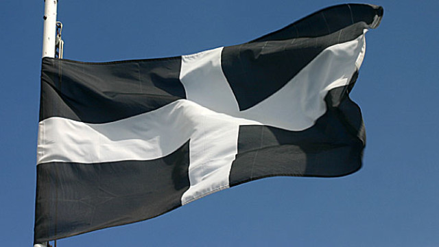 The flag of St. Piran