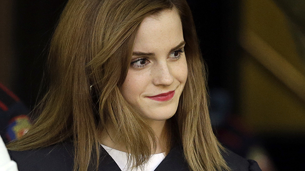 Emma Watson is seen in her commencement gown following her graduation from Brown University. (AP Photo/Steven Senne)