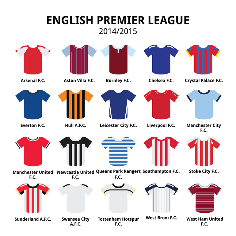 Teams in the english premier league