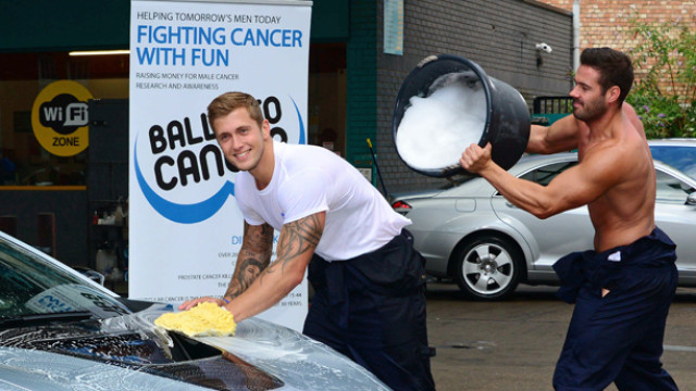 Dan Osborne and The Dreamboys Balls to Charity car wash, London,