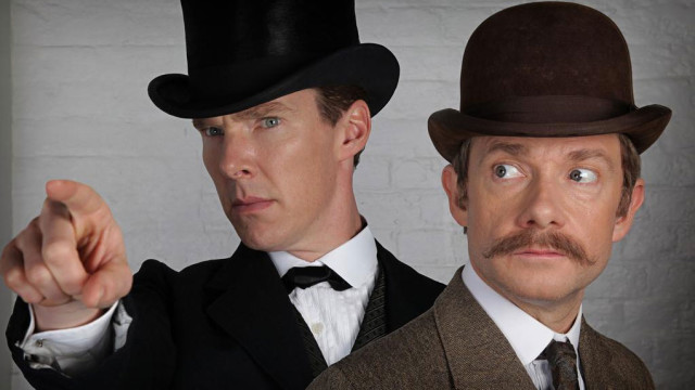 Benedict Cumberbatch and Martin Freeman in ‘Sherlock’