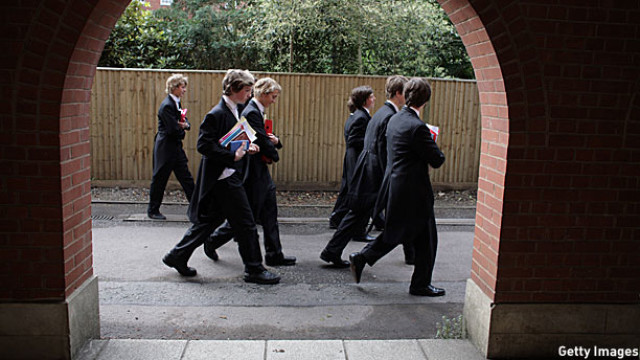 Schoolboys between classes at Eton (Pic: Christopher Furlong/Getty Images)