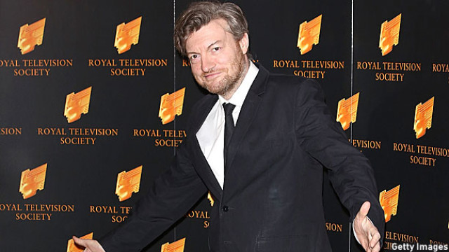 Charlie Brooker actually smiling (Pic: Tim P. Whitby/Getty Images)