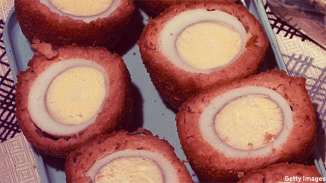 Scotch eggs in 1957 (Pic: Chaloner Woods / Getty Images)