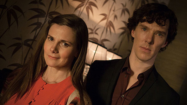 Louise Brealey and Benedict Cumberbatch in ‘Sherlock’ (Pic: BBC)