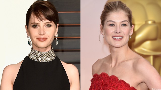 Felicity Jones and Rosamund Pike (Pics: Jon Kopaloff and Jason Merritt/Getty Images)