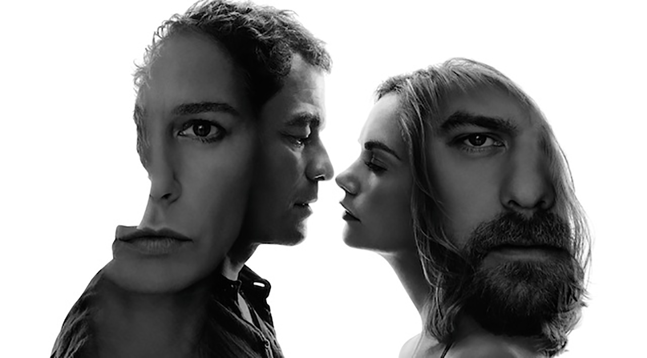 The Affair stars Dominic West (left) , Ruth Wilson (right), Maura Tierney (inset) and Joshua Jackson (inset). (Showtime)