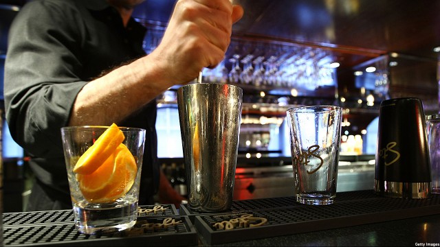Mixing the drinks (Pic: Neilson Barnard/Getty Images)