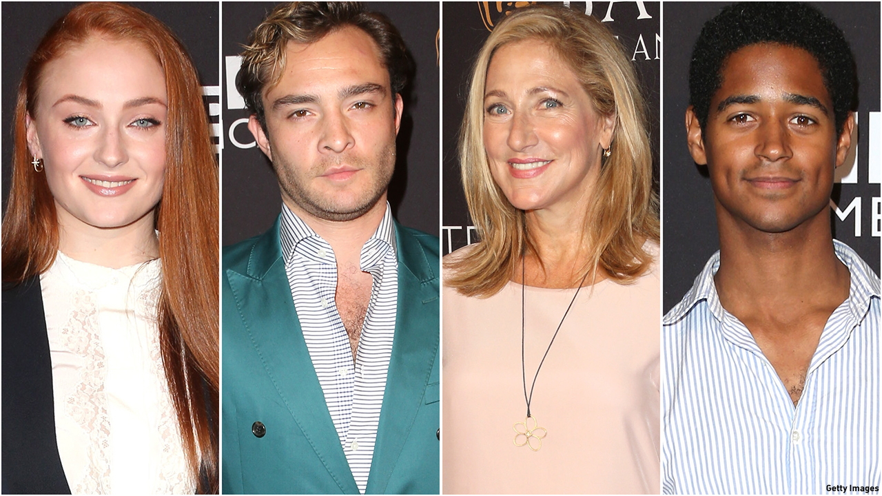 From left to right: Sophie Turner, Ed Westwick, Edie Falco and Alfie Enoch at the BAFTA Los Angeles TV Tea presented by BBC AMERICA. (Photos: Getty Images)