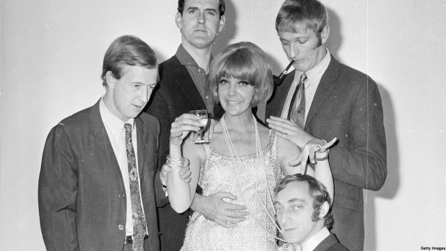 Tim Brooke-Taylor, John Cleese, Aimi McDonald, Marty Feldman and Graham Chapman in ‘At Last the 1948 Show’ (Photo: Larry Ellis/Getty Images)