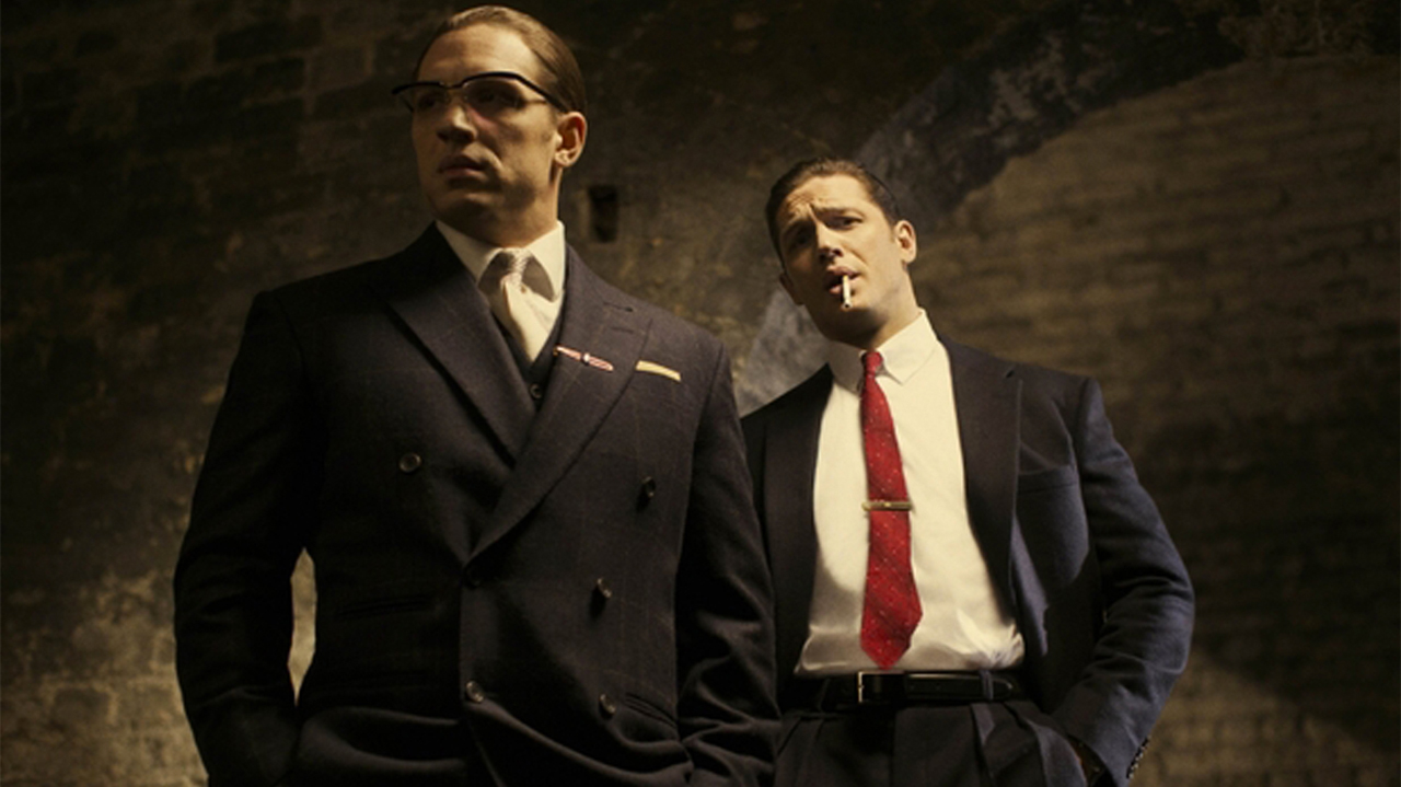 Tom Hardy as Reggie and Ronnie Kray (Pic: StudioCanal)