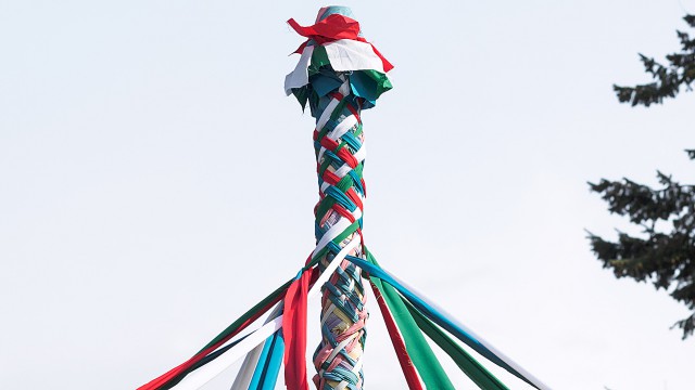 A Maypole, for May Day (Photo: Bradcalkins/Fotolia/AP Images)