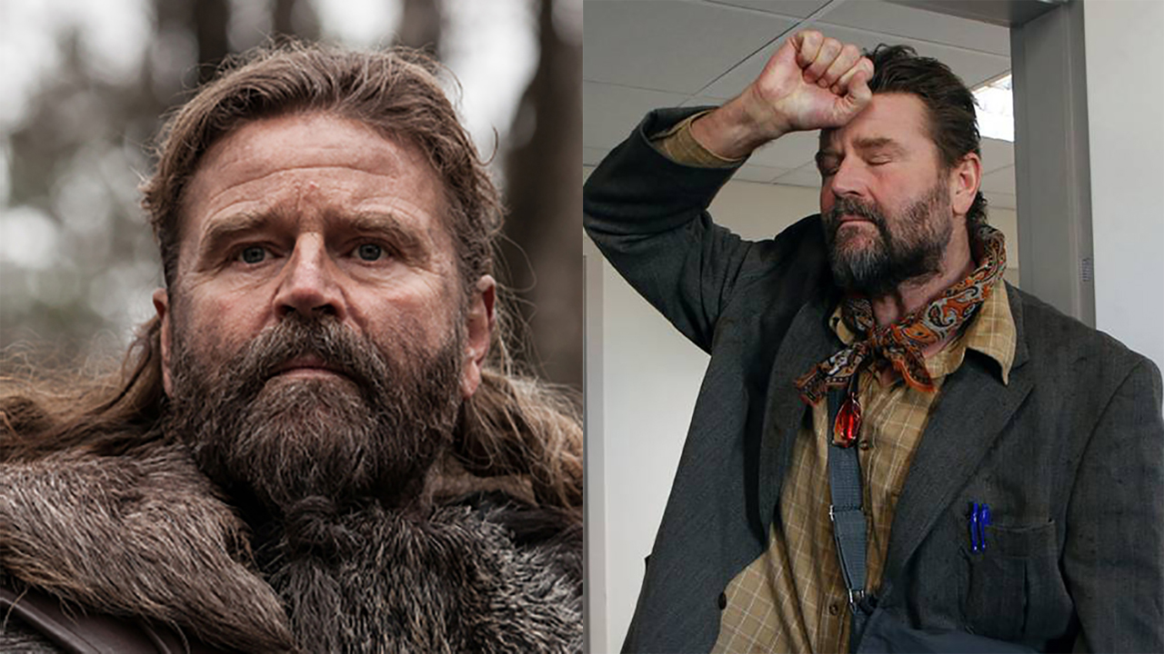 Peter Gantzler in 'The Last Kingdom' (left) and 'A-Klassen.' (Photos: BBCA/ Fridthjof Film)